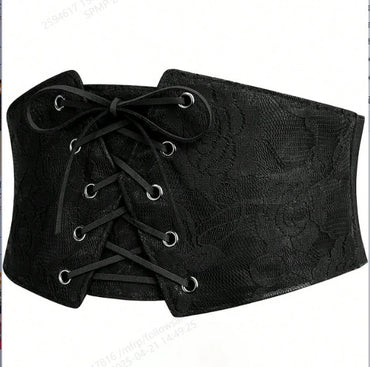 Retro Lace Embroidered Girdle