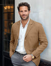 Brown Classic 1 Piece Men's Suit with Regular Fit and Sophisticated Peak Lapel
