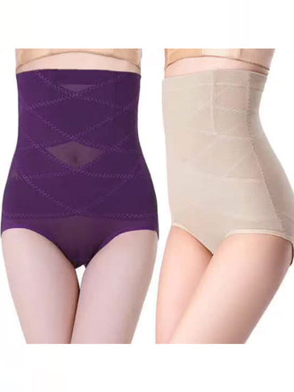 High waist seamless cross postpartum body shaping pants women's high waist abdomen pants