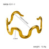 New Wave Gold Silver Necklace Bracelet Jewelry Chain Set