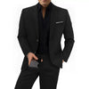 Elegant men's plus-size collar suit 2 piece Single Row Suit