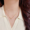 Sparkly Diamond Wave Necklace Luxurious Collarbone Chain