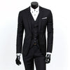 Classic 3 Piece Men's Suit with Regular Fit and Sophisticated Peak Lapel