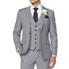 Classic 3 Piece Men's Suit with Regular Fit and Sophisticated Peak Lapel