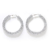 Retro Metal Flower Earrings Light Luxury Gold Flower Earrings CN154