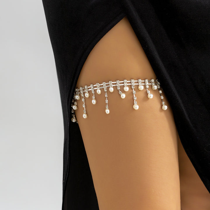 Retro Pearl Choker Necklace French Temperament Clavicle Chain CN144