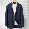Leisure Men's Long Sleeve Lapel Pocket Business Suit Coat