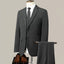 Dark Grey Elegant Men's Business Casual Formal Suit for Wedding Banquet Groomsmen's Suit