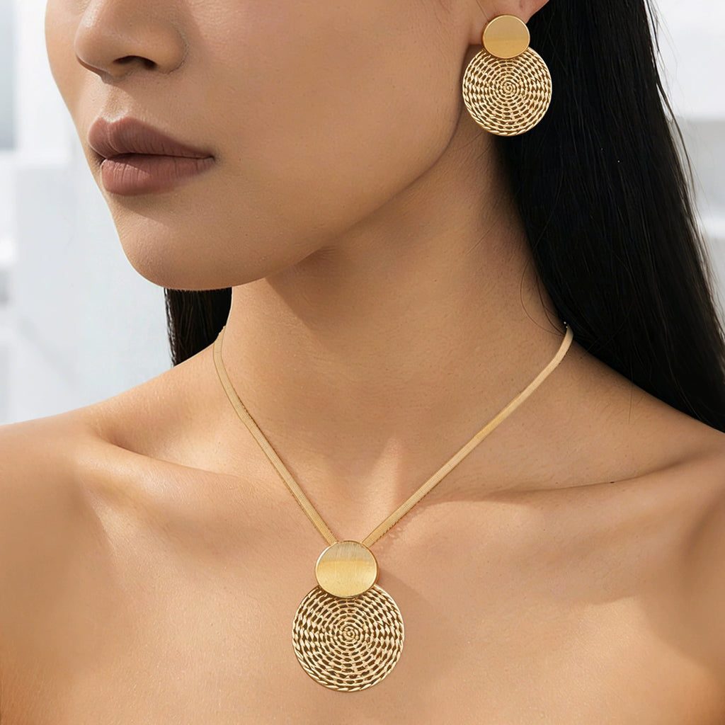 Flash Diamond Tassel Luxury Dress Accessories Dinner Clavicle Necklace Earring