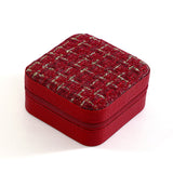 Ring Box Wedding Ring Earring Box Travelling Jewelry Box Random color  CN391
