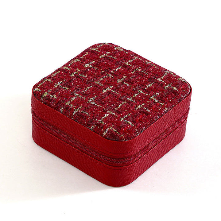 Ring Box Wedding Ring Earring Box Travelling Jewelry Box Random color  CN391