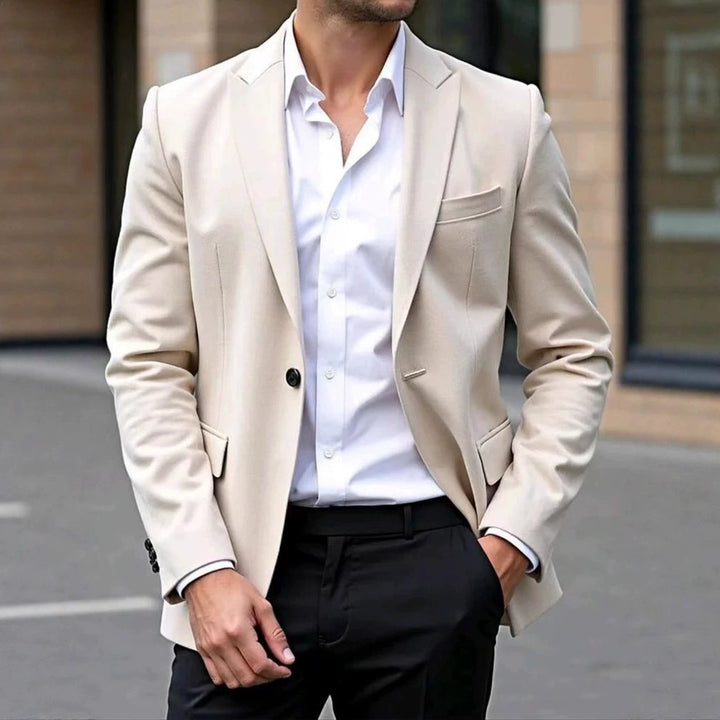 Taupe Classic 1 Piece Men's Suit with Regular Fit and Sophisticated Peak Lapel