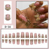 Rhinestone Nails Bling Wedding Press On Nails With Design For Women And Girls CN98