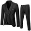 Casual Men's Suit Slim Fit Double Breasted 3 Piece Business Tuxedos