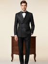 Elegant men's plus-size collar suit 2 piece Double Row Suit