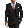 Classic 3 Piece Men's Suit with Regular Fit and Sophisticated Peak Lapel