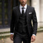 Elegant Classic 3 Piece Men's Suit with Regular Fit and Sophisticated Peak Lapel