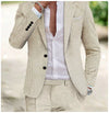 Casual Men's 2 Pieces Mens Suit Regular Fit Notch Lapel Tuxedos (Blazer+Pants)