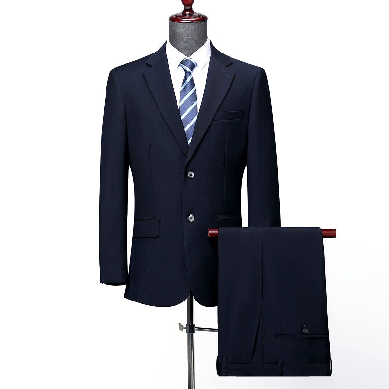 Elegant Classic 3 Piece Men's Suit with Regular Fit and Sophisticated Peak Lapel