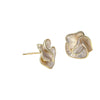 Luxury  Charm Silver Needle Earnail Camellia Earrings