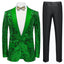 Men's Floral Tuxedo Jacket Embroidery Sequin 3 Color CN444