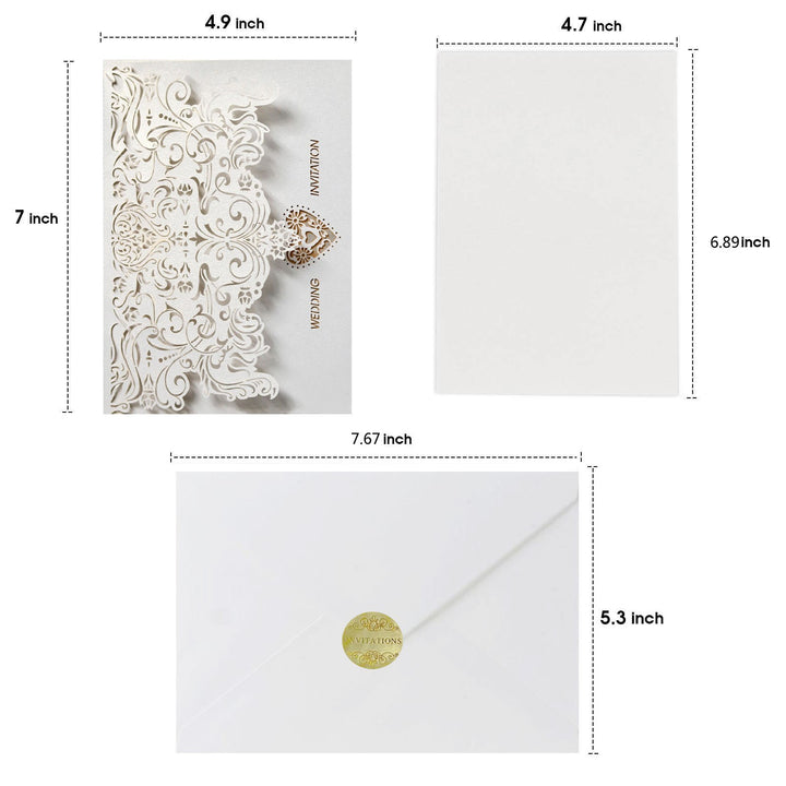 Hot Selling Wedding Greeting Card, Hollow Out Holiday Invitation Letter, HK-94