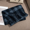 Thickened autumn and winter plaid 100% wool scarf atmosphere sense women's versatile fashion warm neck comfort shawl