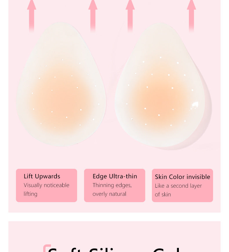 Silicone Nipple Covers - 1 Pair Women's Reusable Adhesive Invisible Pasties Nippleless Covers