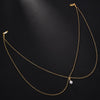 Bridal Wedding Pearl Necklace With Tassel Back Chain