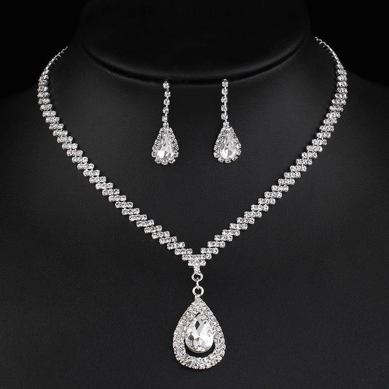Flash Diamond Tassel Necklace Luxury Dress Accessories Dinner Clavicle Necklace CN182