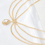 Silver Crystal Tassels Rhinestone Head Chain Headband Forehead Jewelry CN141