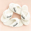 Women's Cross Band Fuzzy Slippers Plush Furry House Slippers Bridesmaid Slippers CN385