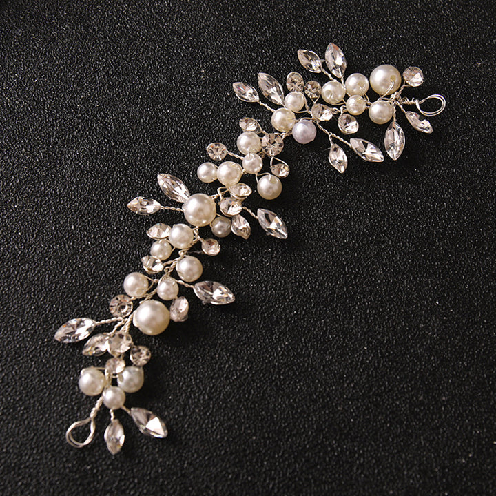 New Bride Rhinestone Pearl Hairband Accessories Wedding Dress Hair Accessories
