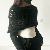Winter Versatile Double-sided Cold-proof Thickened Warm Shawl Women's Scarf CN382