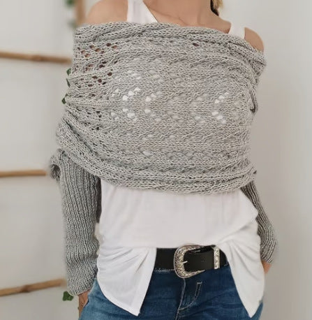 Winter Versatile Double-sided Cold-proof Thickened Warm Shawl Women's Scarf CN382