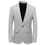 White Casual Collar Coat Jacket Slim Button Small Suit Strips Single Jacket