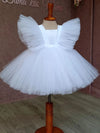 Flower Girl Dresses Sleeveless Tulle Fluffy Kids Evening Gowns For Wedding Party Holy Communion Dresses