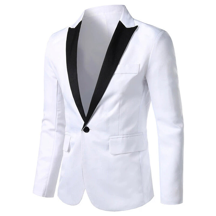 White Classic 1 Piece Men's Suit with Regular Fit and Sophisticated Peak Lapel