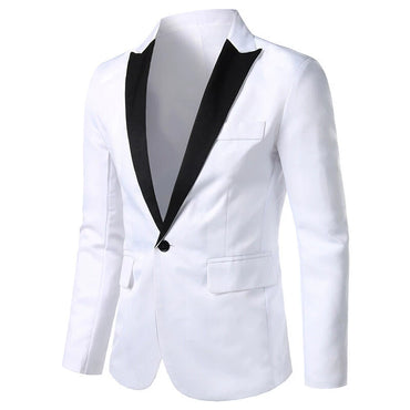 White Classic 1 Piece Men's Suit with Regular Fit and Sophisticated Peak Lapel