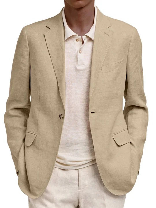 Elegant Single-row Single-button Color Suit Jacket Men's Casual Slim Suit Jacket