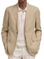 Leisure Men's Long Sleeve Lapel Pocket Business Suit Coat