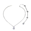 Bridal Wedding Pearl Necklace With Tassel Back Chain