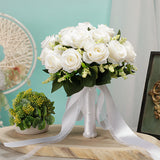 Wedding Flower For The Groom And Bride, Simulated Rose Wedding Bouquet, WF20