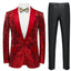 Men's Floral Tuxedo Jacket Embroidery Sequin 3 Color CN443