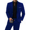 Elegant men's plus-size collar suit 2 piece Single Row Suit
