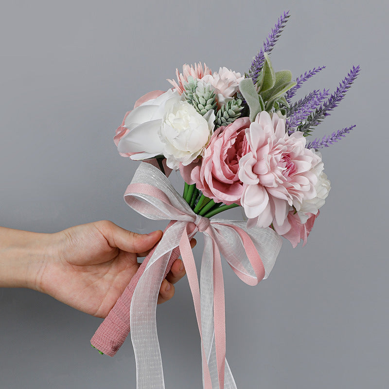 Wedding Flower For The Groom And Bride, Simulated Wedding Bouquet, WF15