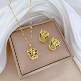 Flash Diamond Tassel Luxury Dress Accessories Dinner Clavicle Necklace Earring CN211