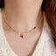 Pearl Zircon Square Diamond Pendant Necklace Chain