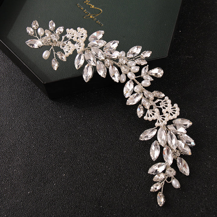 New Bride Rhinestone Pearl Hairband Accessories Wedding Dress Hair Accessories