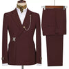 Elegant men's plus-size collar suit 2 piece Double Row Sequins Suit